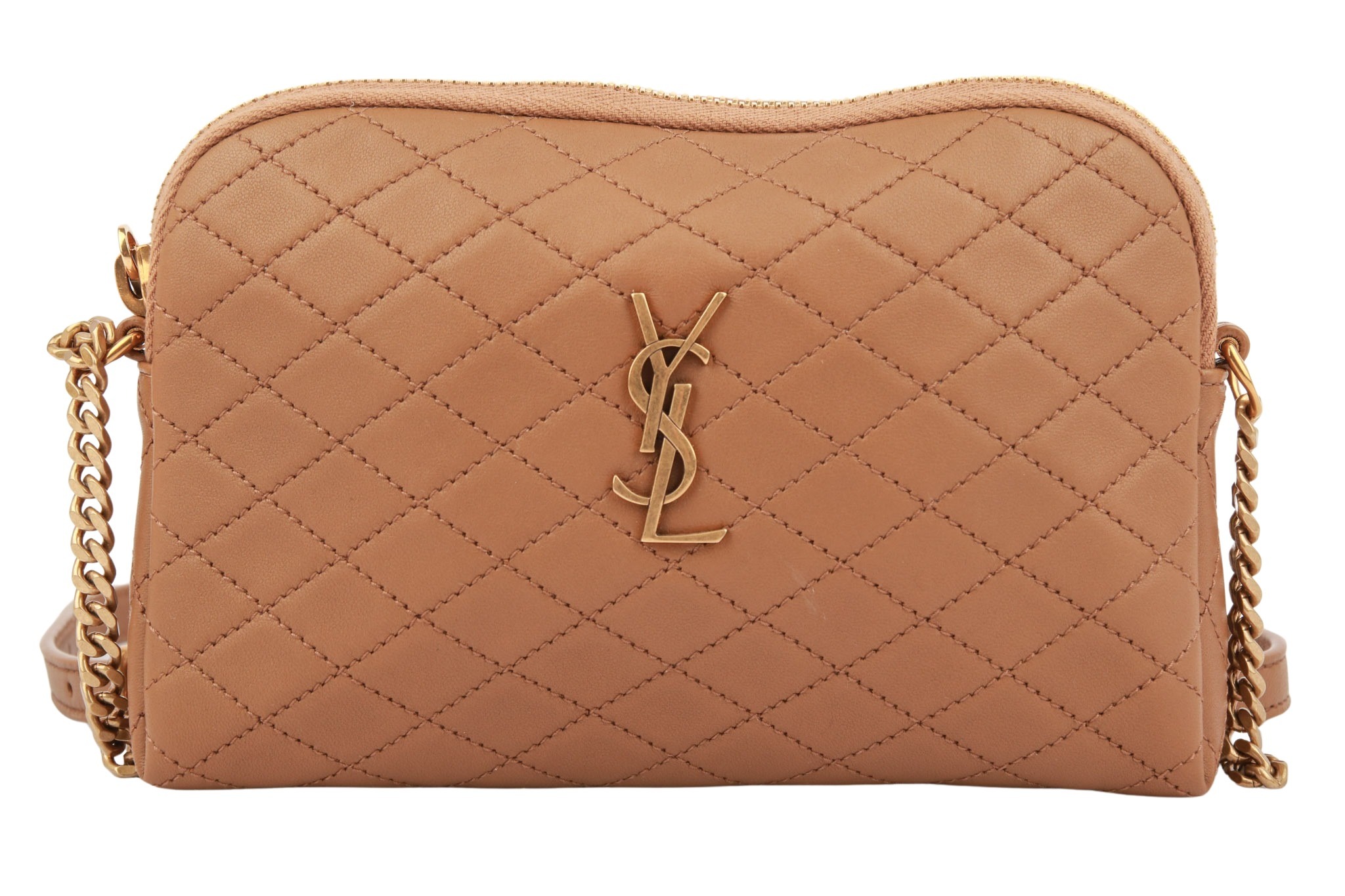 Saint Laurent Gaby Mini Leder Braun