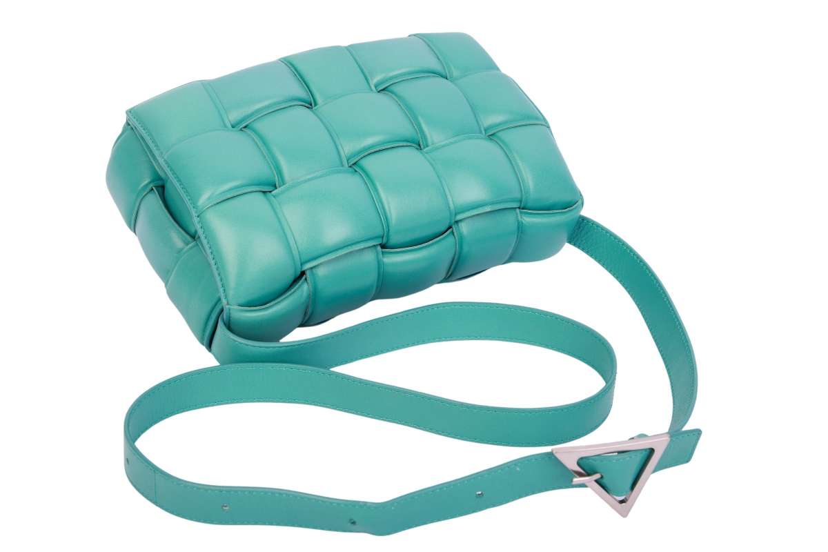 Bottega Veneta Padded Cassette Türkis | Luxussachen.com