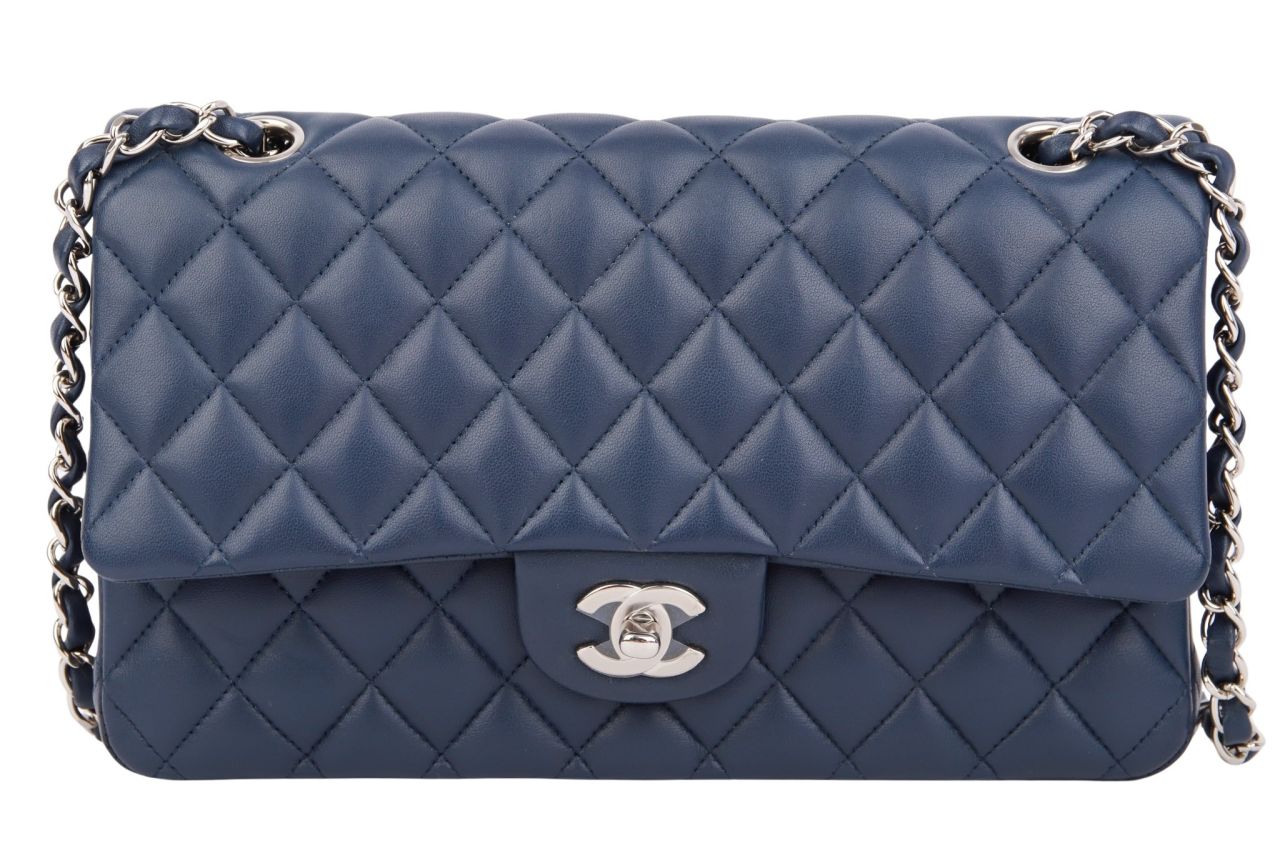 Chanel Timeless Classic Double Flap Medium Blau