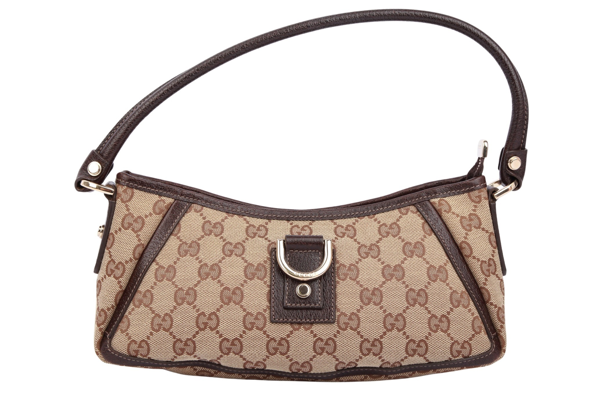Gucci Schultertasche Aby D-Ring GG Beige