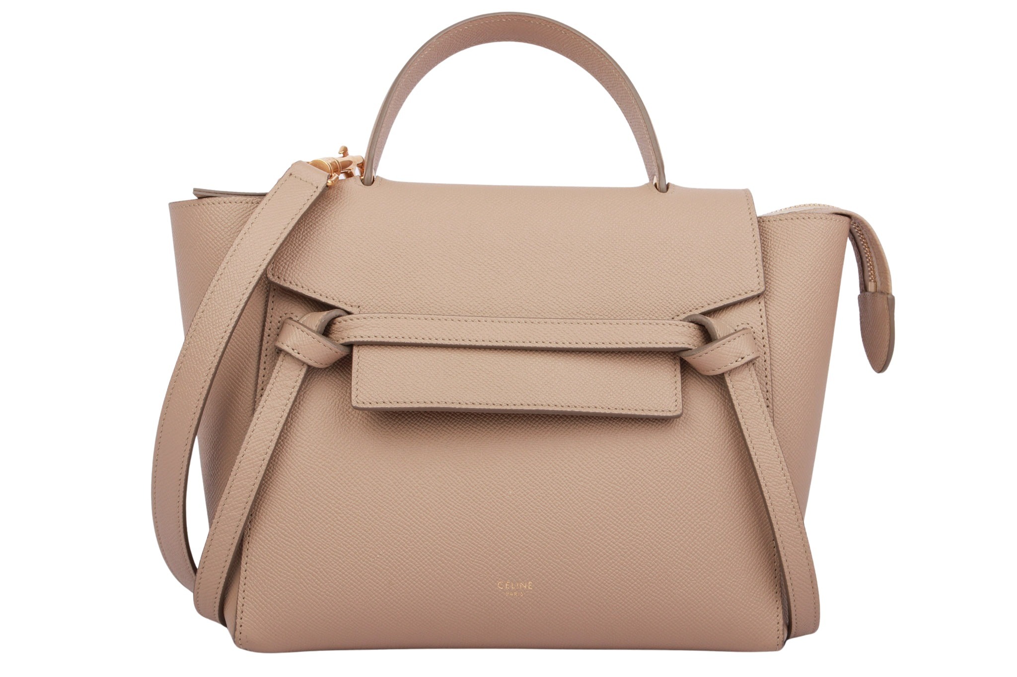 Céline Belt Bag Leder Beige