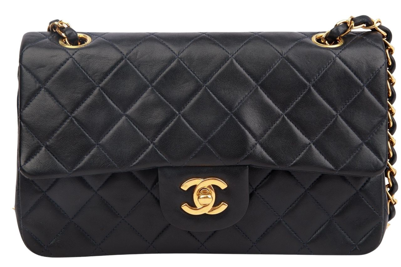Chanel Timeless Classic Double Flap Small Blau