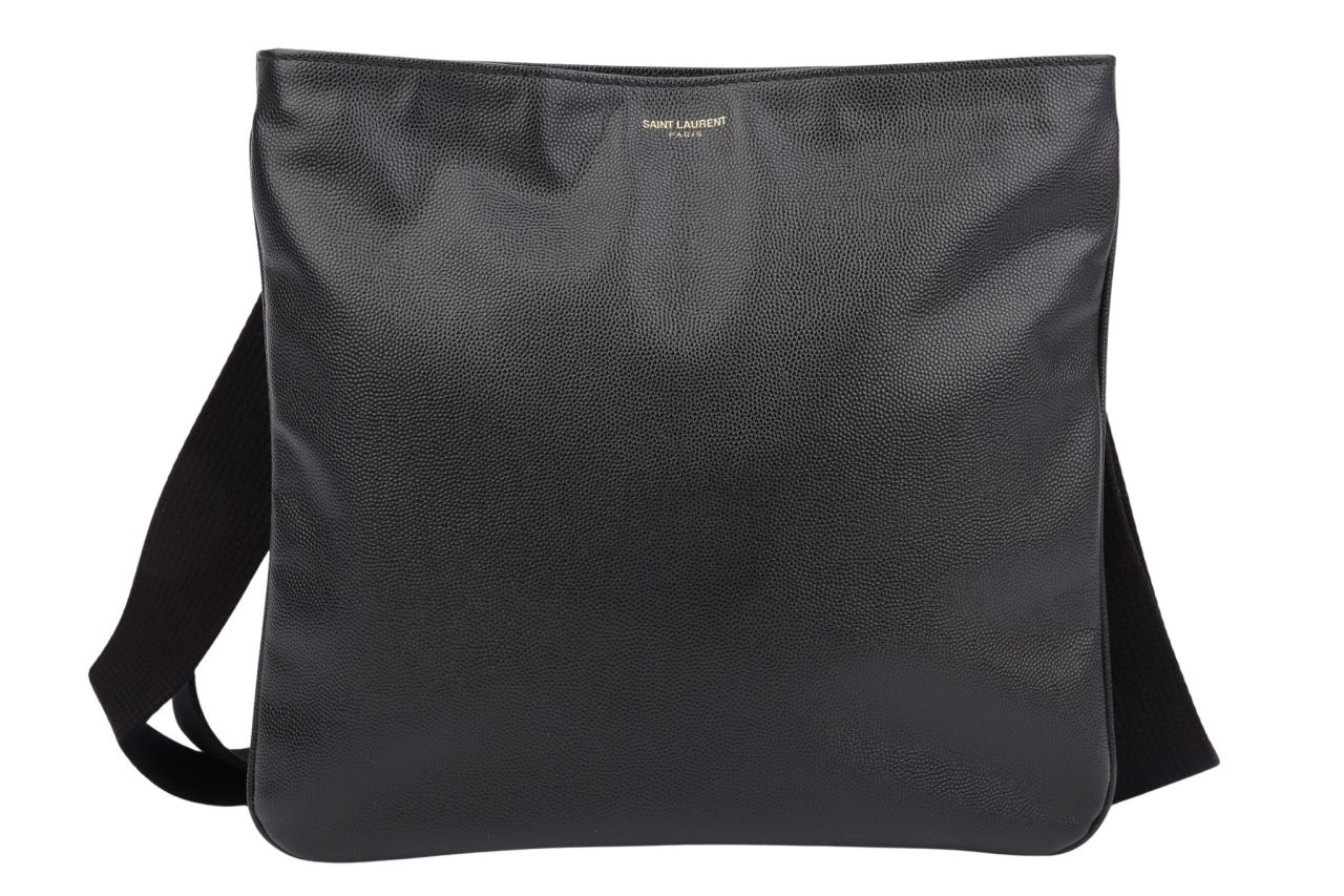 Saint Laurent Umhängetasche Leder Schwarz