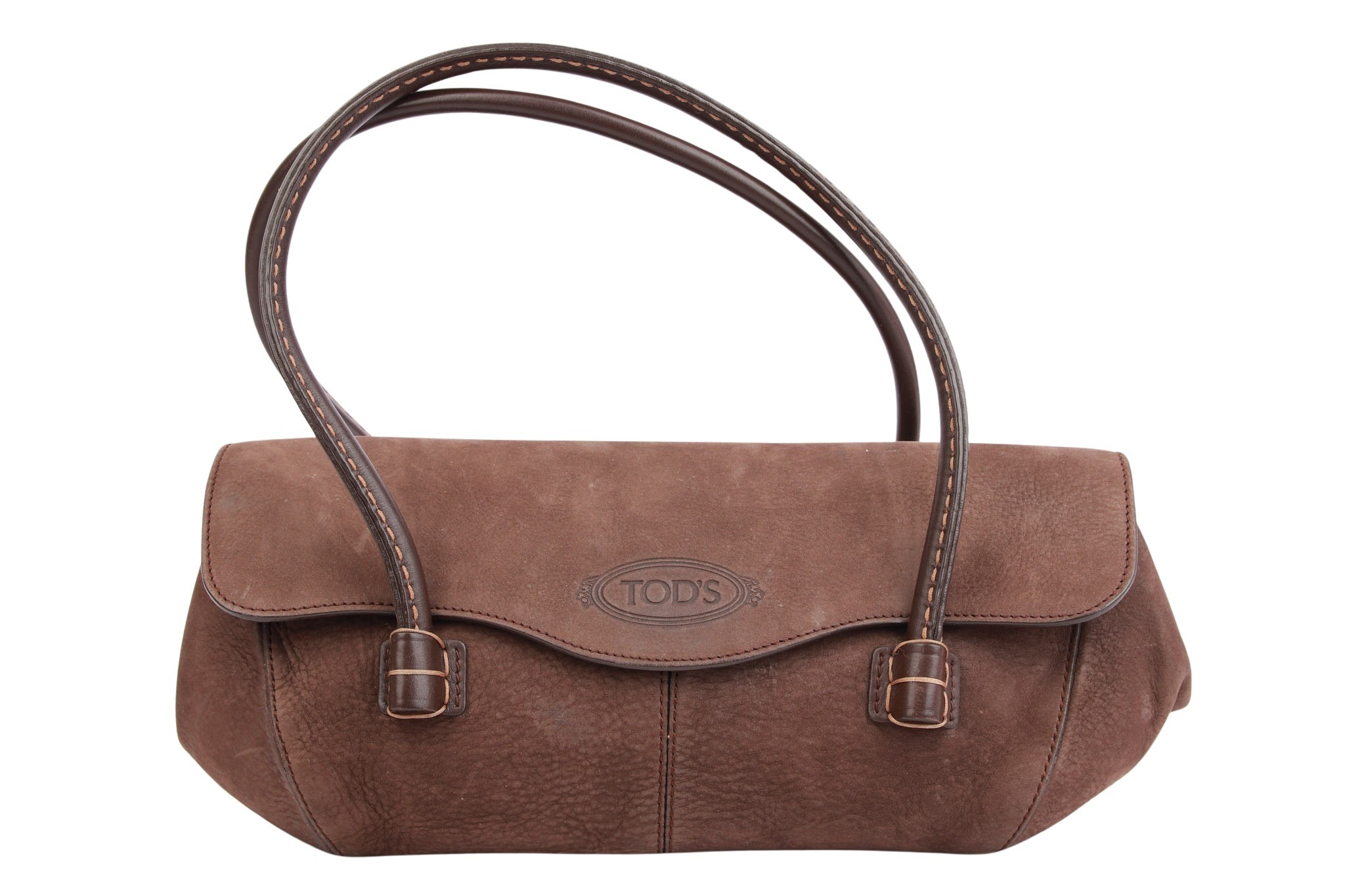Tods Mocassino Shoulder Bag Braun