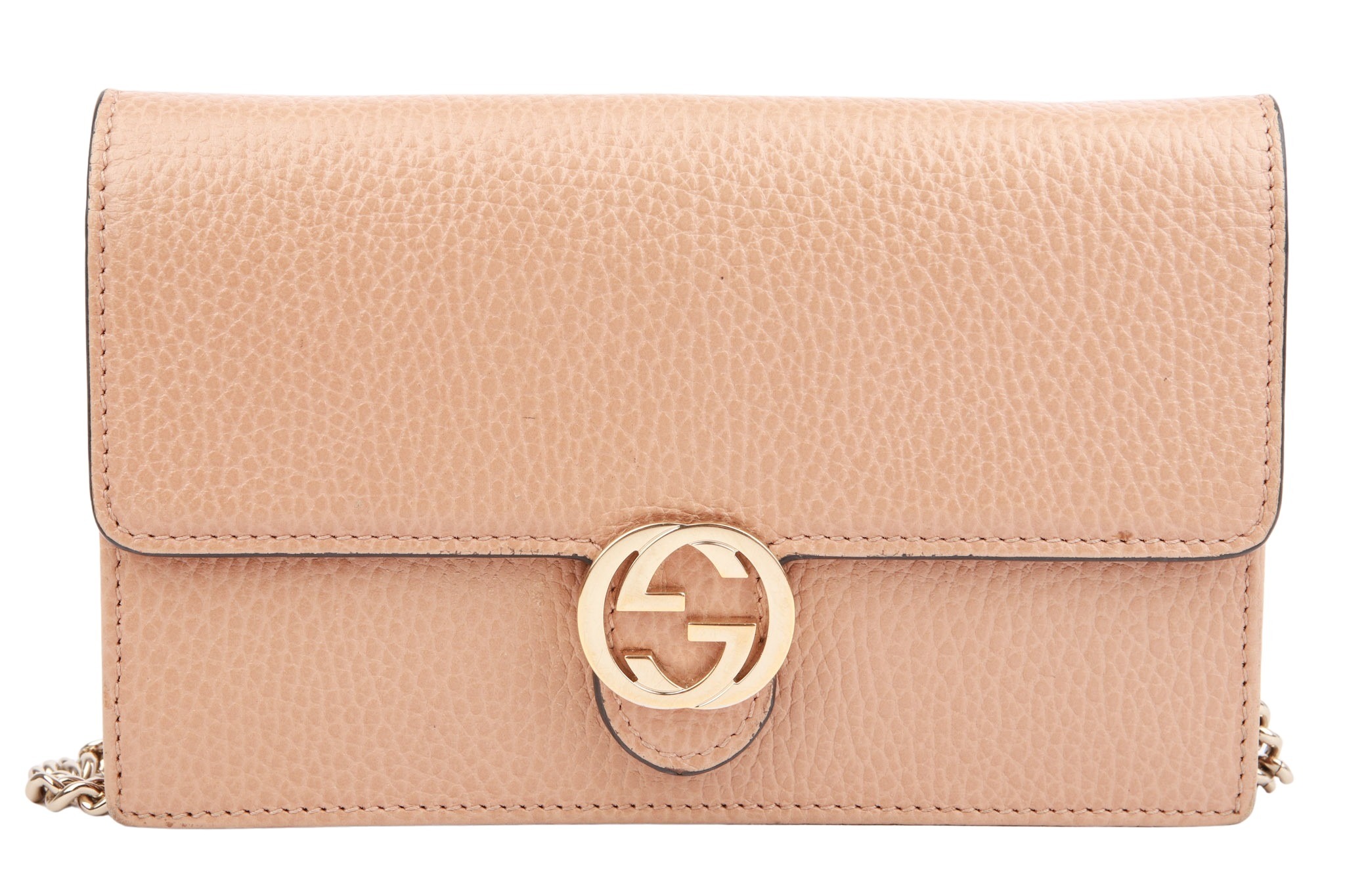 Gucci Wallet On Chain Leder Rosa