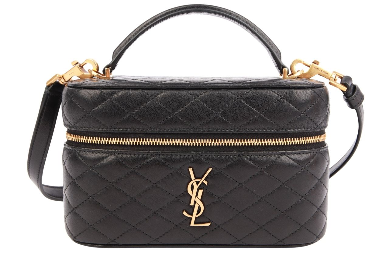 Saint Laurent Gaby Vanity Leder Schwarz