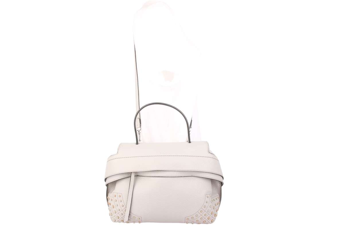 Tod s Wave Bag Nieten Grau Luxussachen