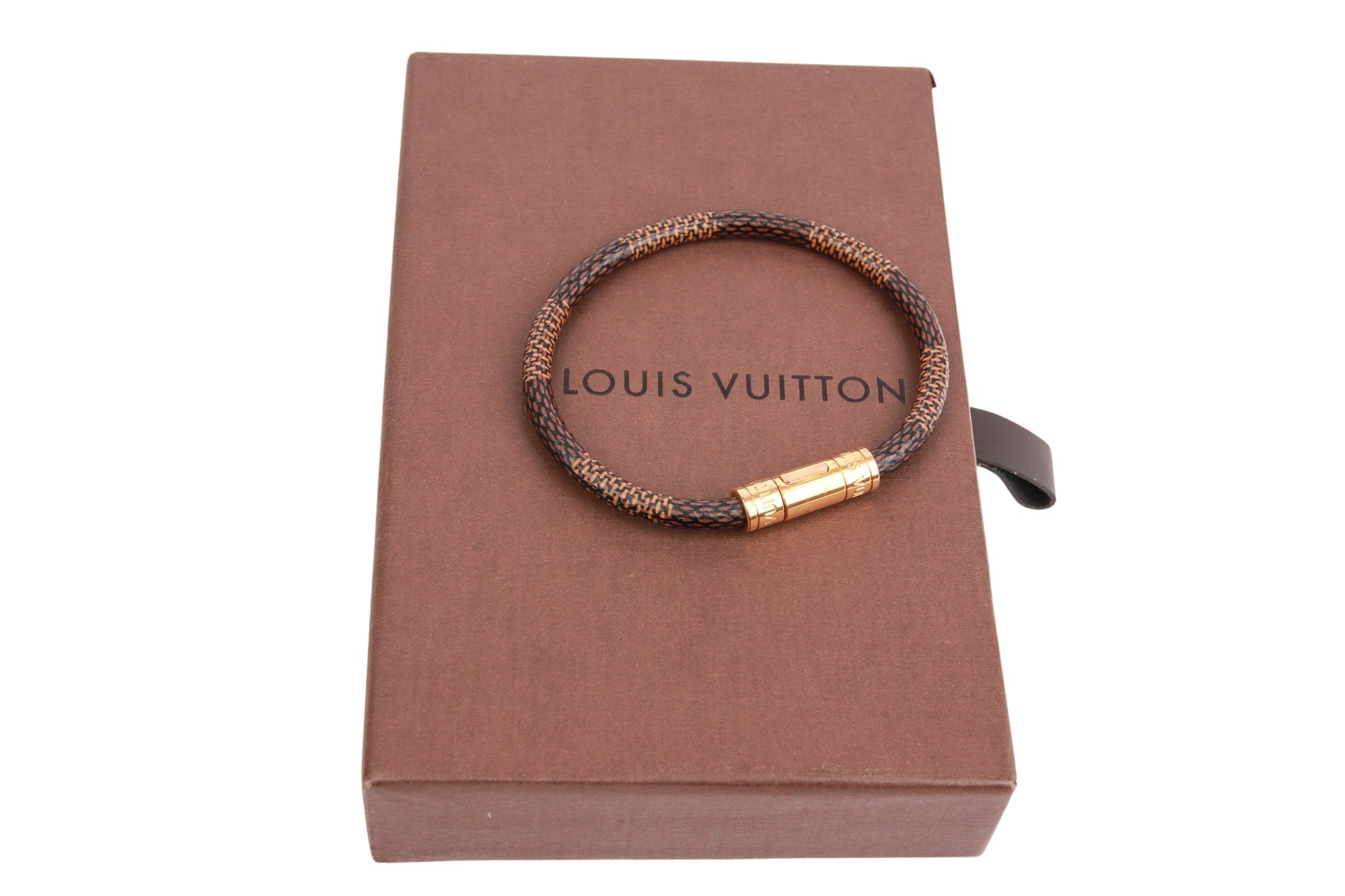 Louis Vuitton Keep It Armband Damier Ebene Canvas
