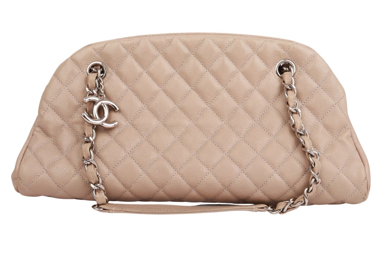 Chanel Mademoiselle Bag Kaviar Leder Taupe