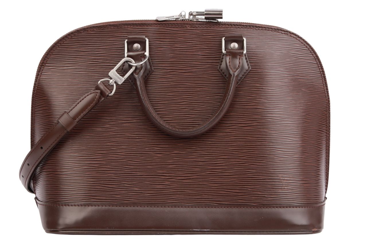 Louis Vuitton Alma Epi Leder Braun