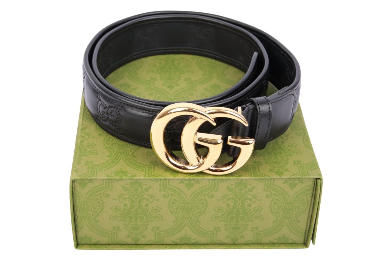 Gucci Marmont Gürtel GG Schwarz Gr. 95