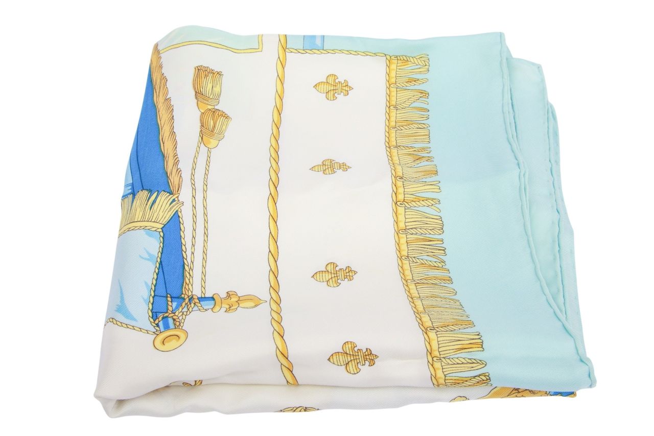 Hermès Carré "Vue Du Carosse De La Galére" Seide 90 x 90 cm