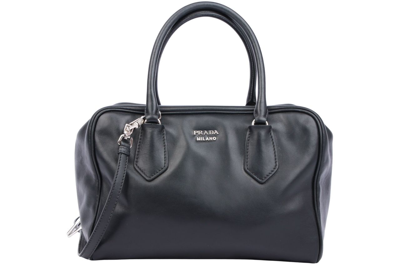 Prada Inside Out Shoulder Bag Schwarz