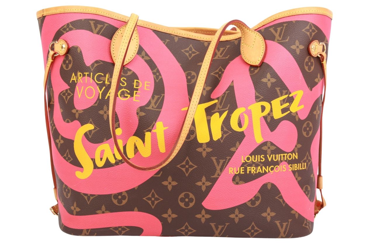 Louis Vuitton Neverfull MM "Saint Tropez" Canvas