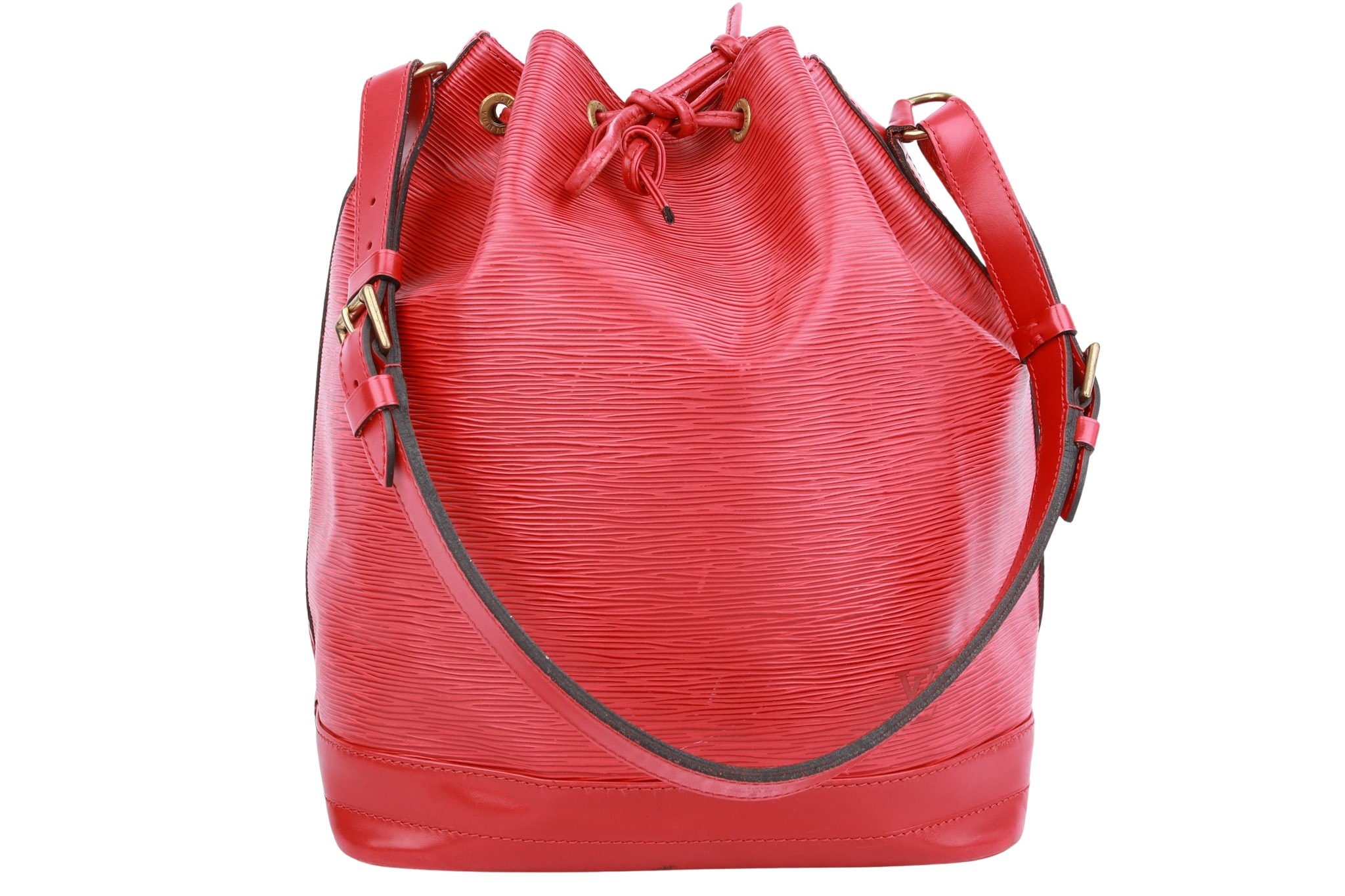 Louis Vuitton Sac Noé Grand Epi Leder Rot