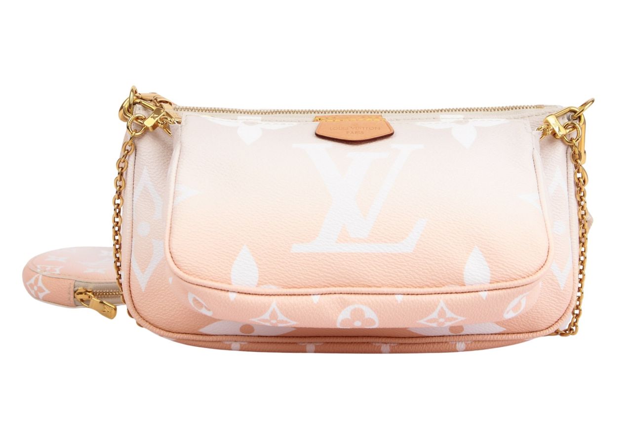 Louis Vuitton Multi Pochette Monogram Canvas Peach Limited Edition