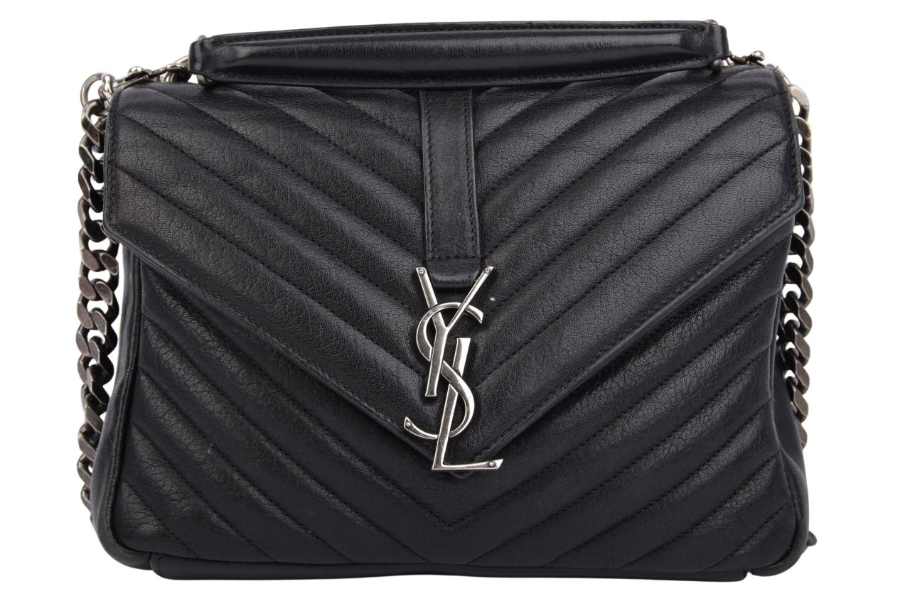 Saint Laurent College Medium Black