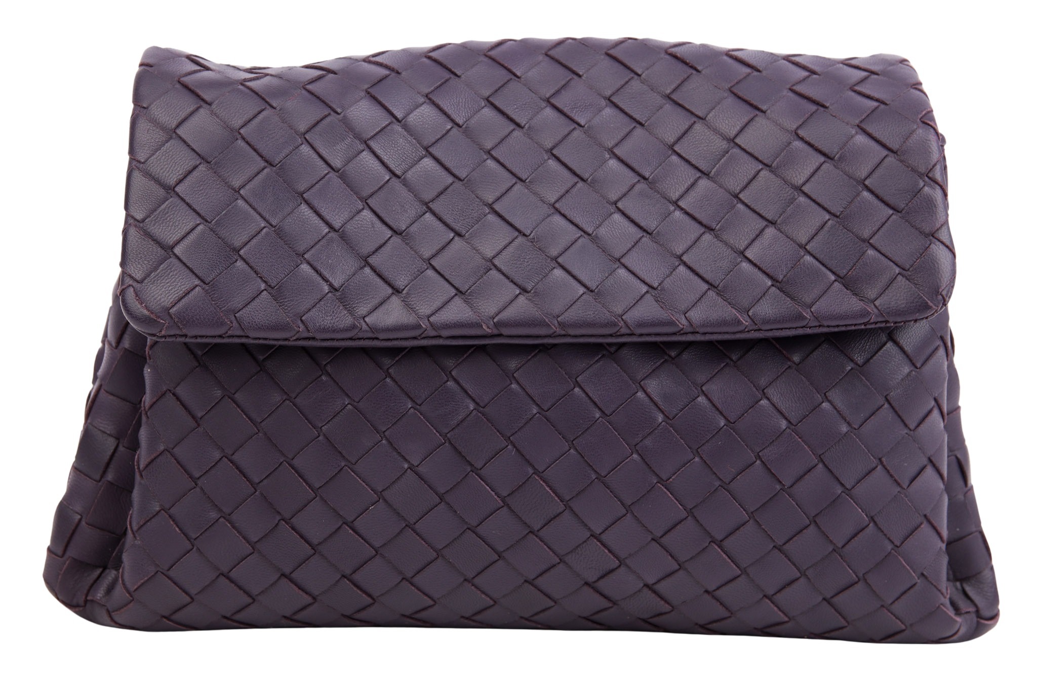 Bottega Veneta Intrecciato Clutch Leder Lila