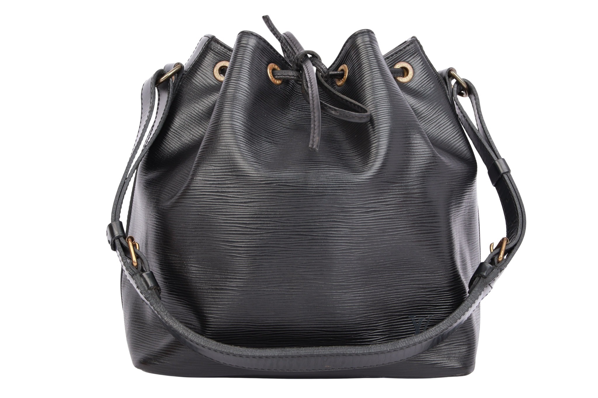 Louis Vuitton Sac Noé Petit Epi Leder Schwarz