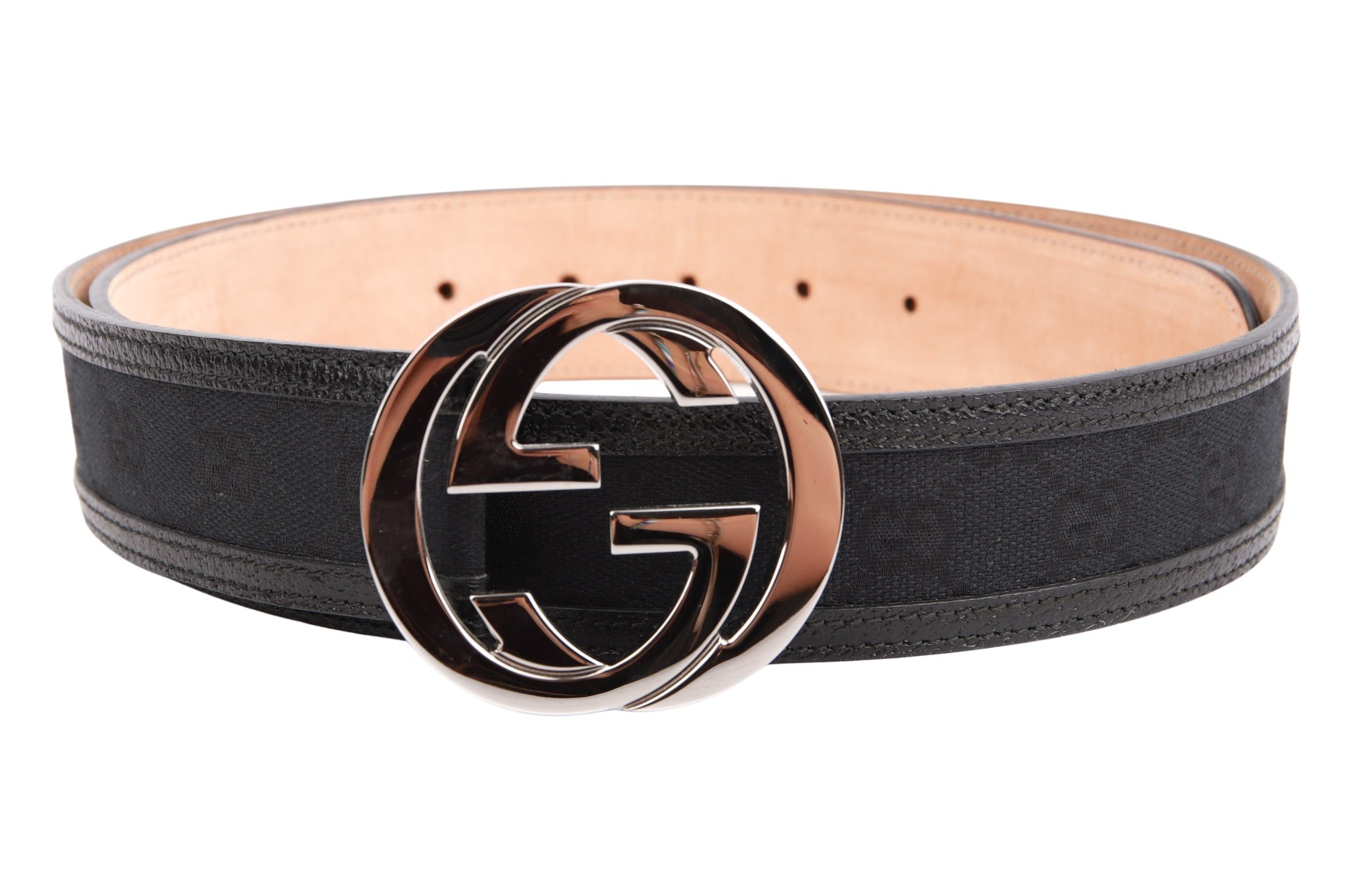 Gucci Gürtel GG Schwarz Gr. 95