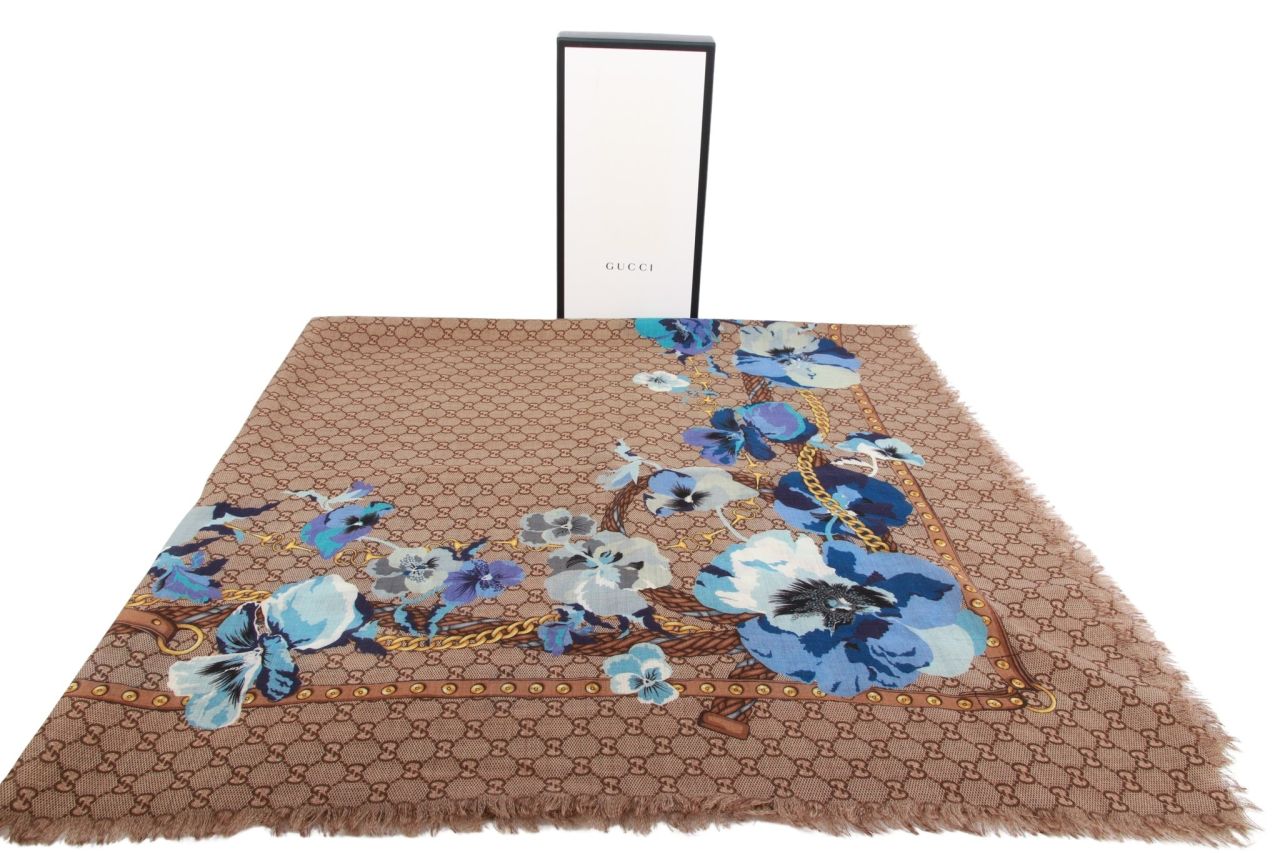 Gucci Tuch Blumenmuster 120 x 120 cm