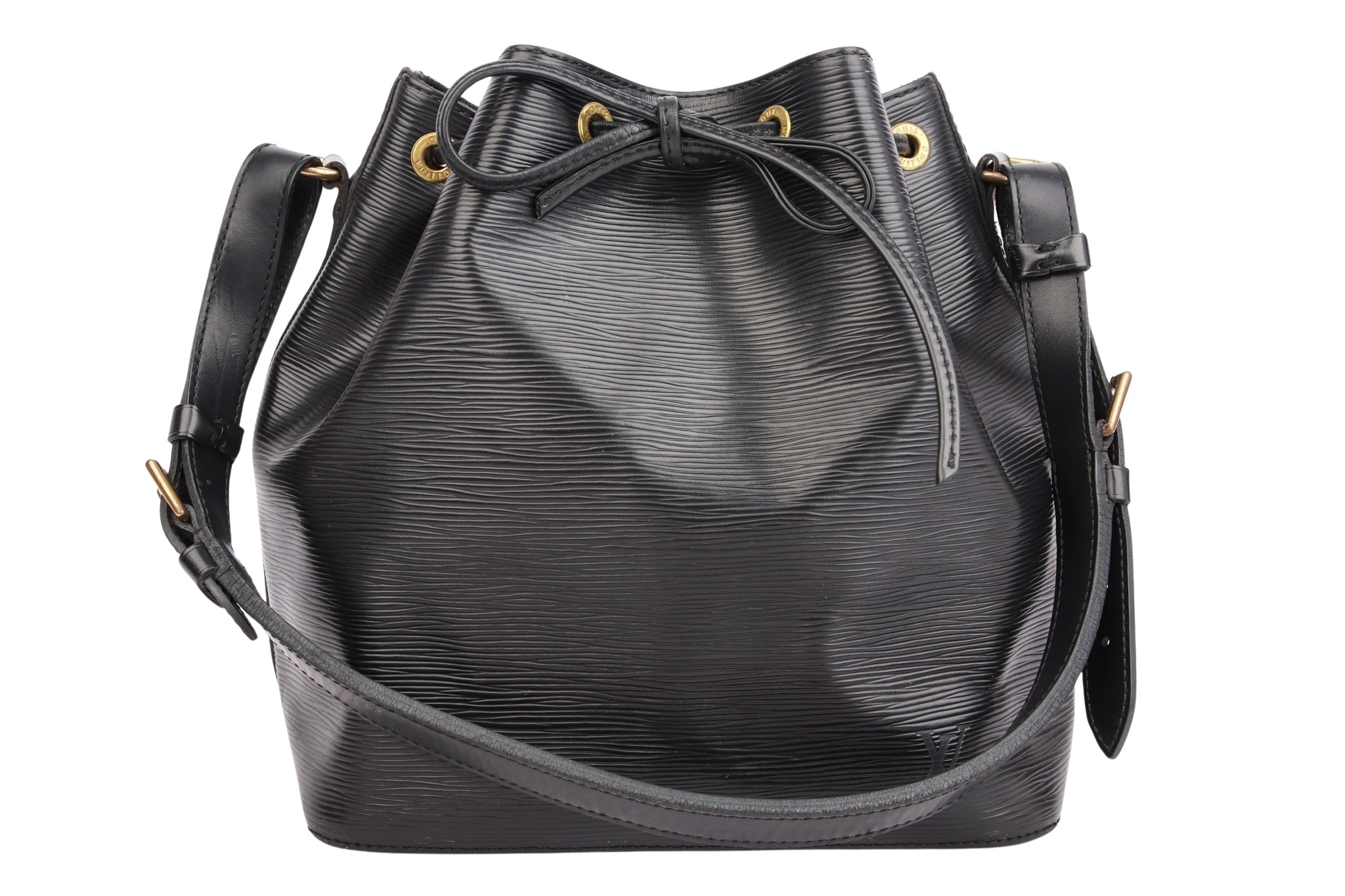 Louis Vuitton Sac Noé Petit Epi Leder Schwarz