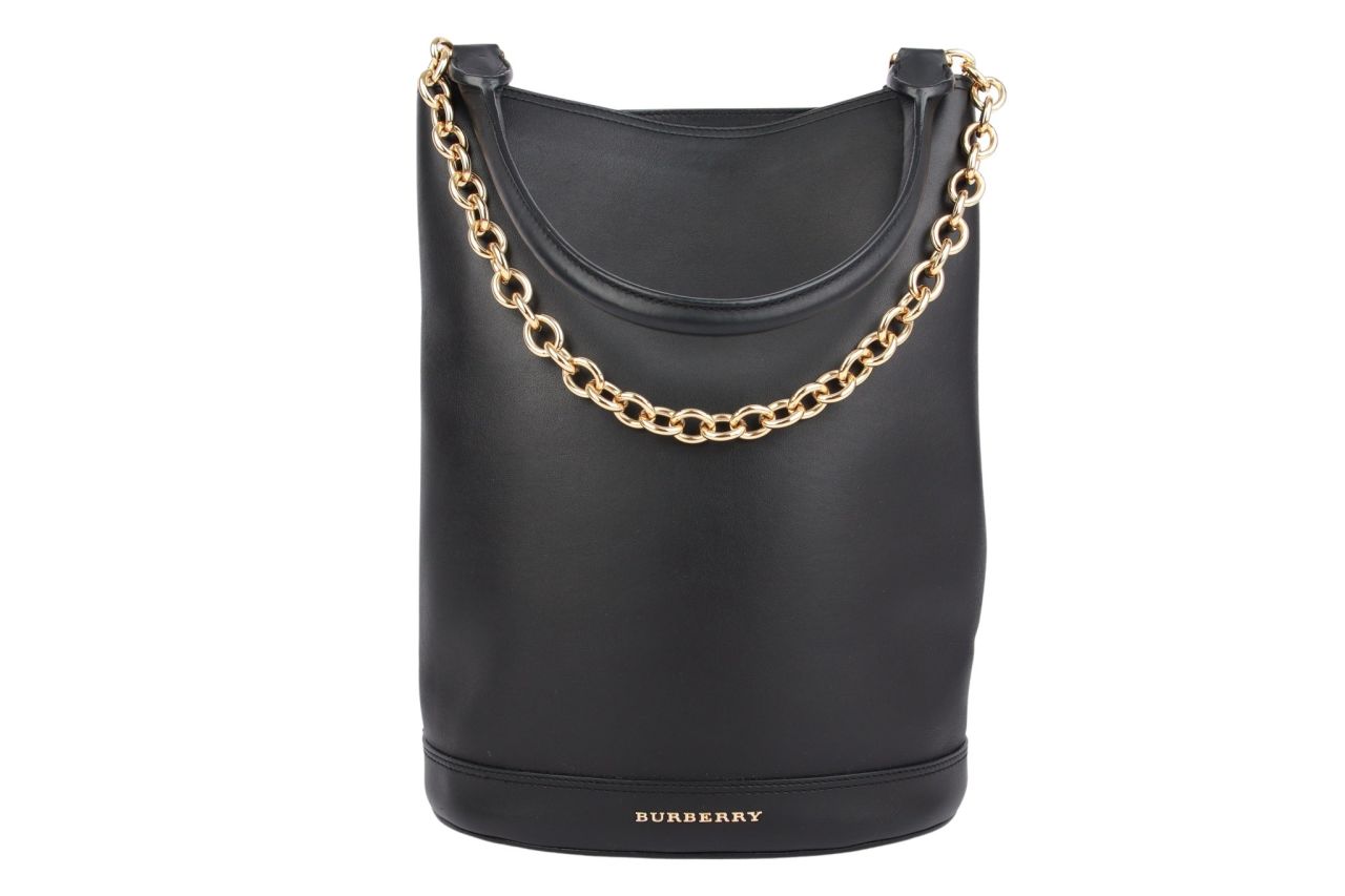 Burberry Prorsum Bucket Bag Leder Schwarz