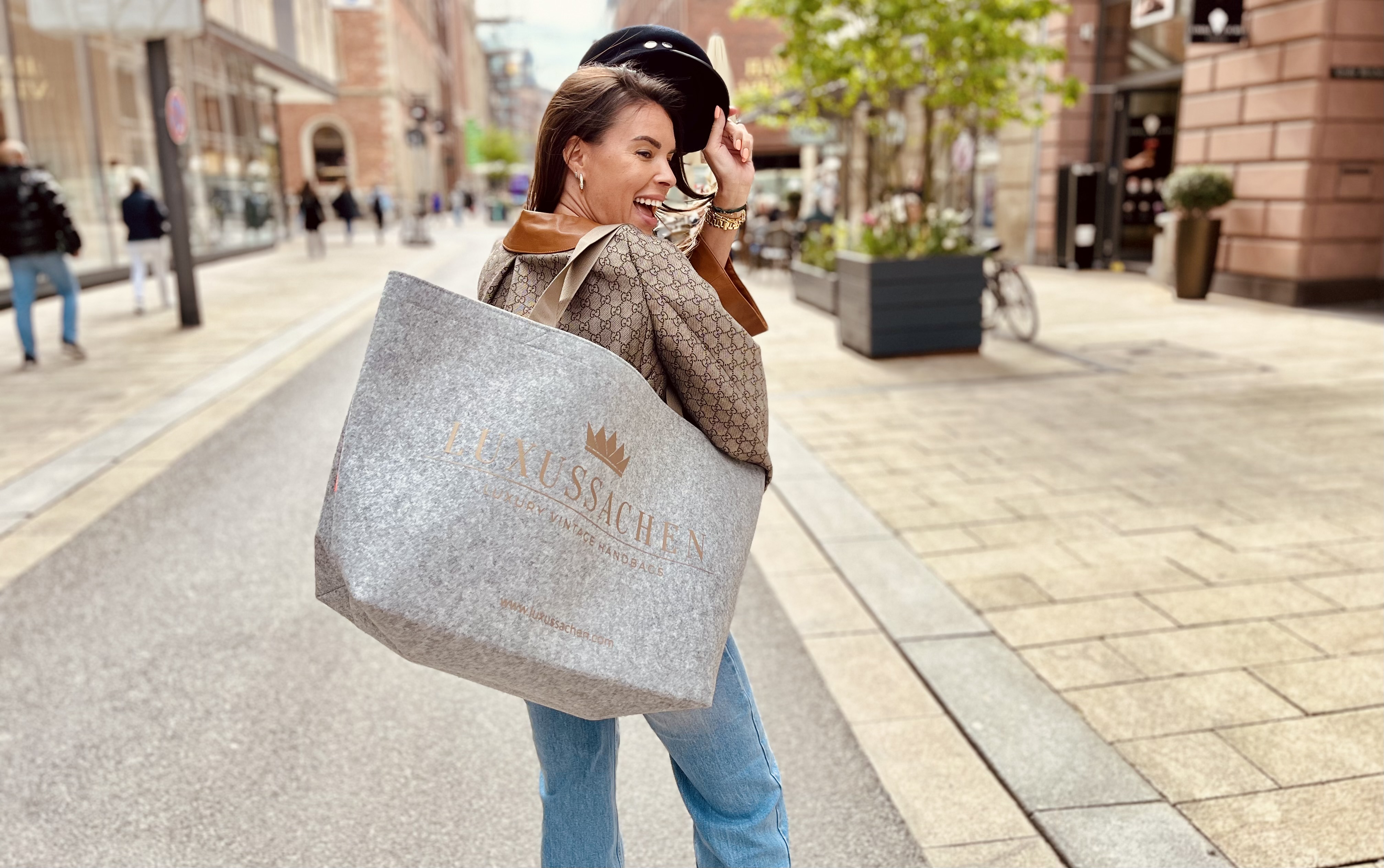 Filz Tasche Dillblüte VE 2 so im Großhandel für deinen Shop