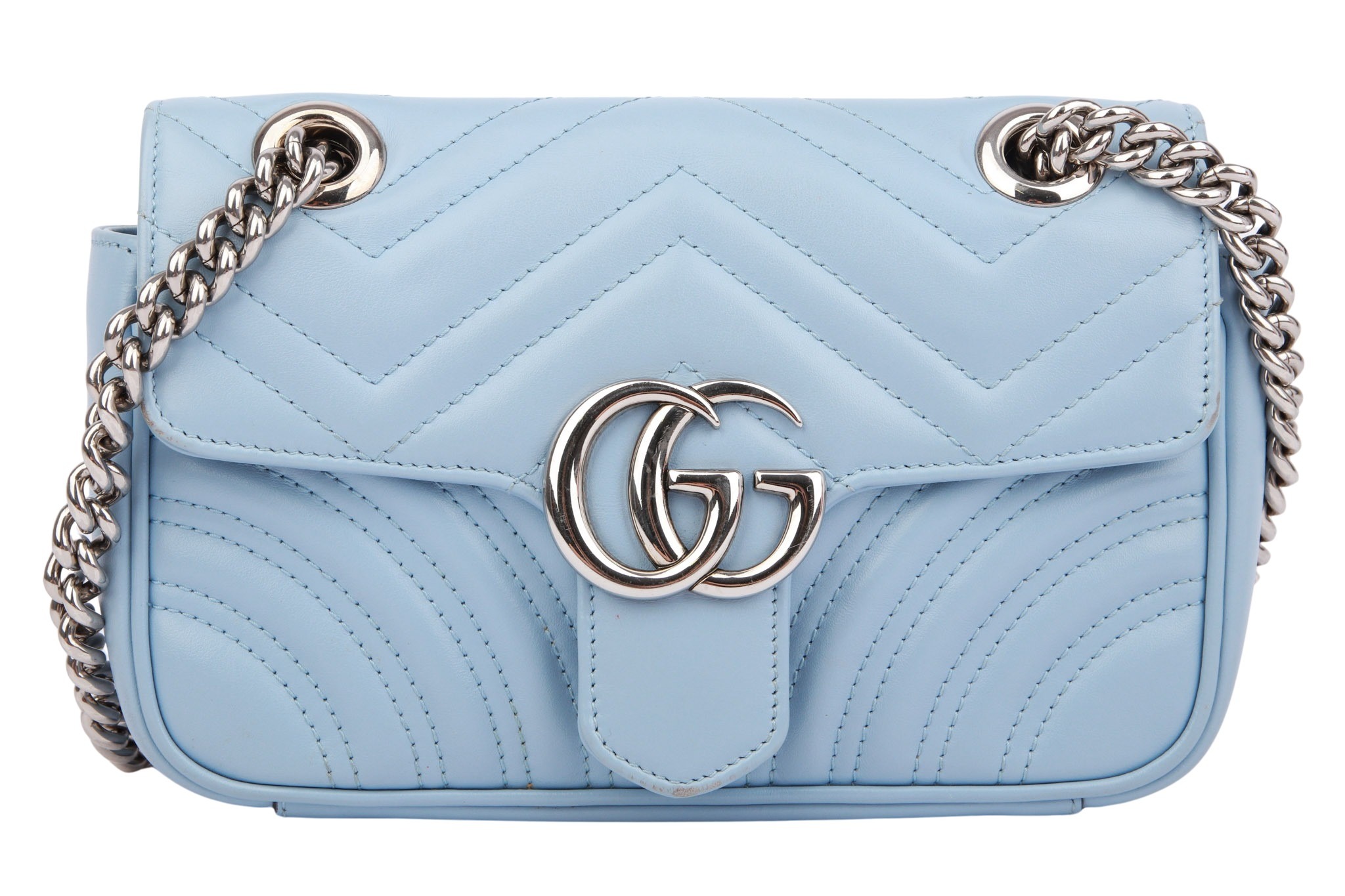 Gucci Marmont Small Leder Hellbau