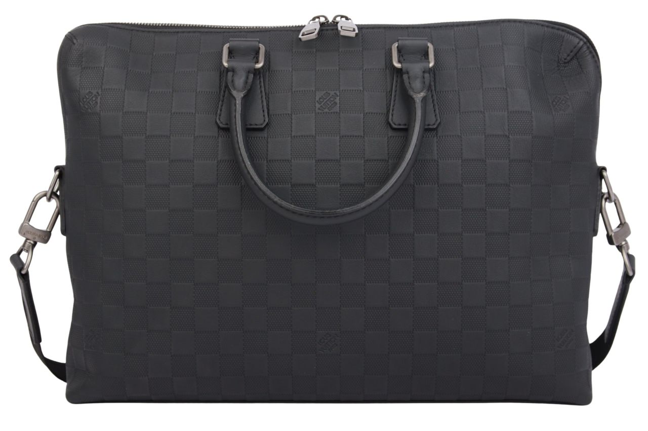 Louis Vuitton Porte Documents Voyage Damier Infini Leder