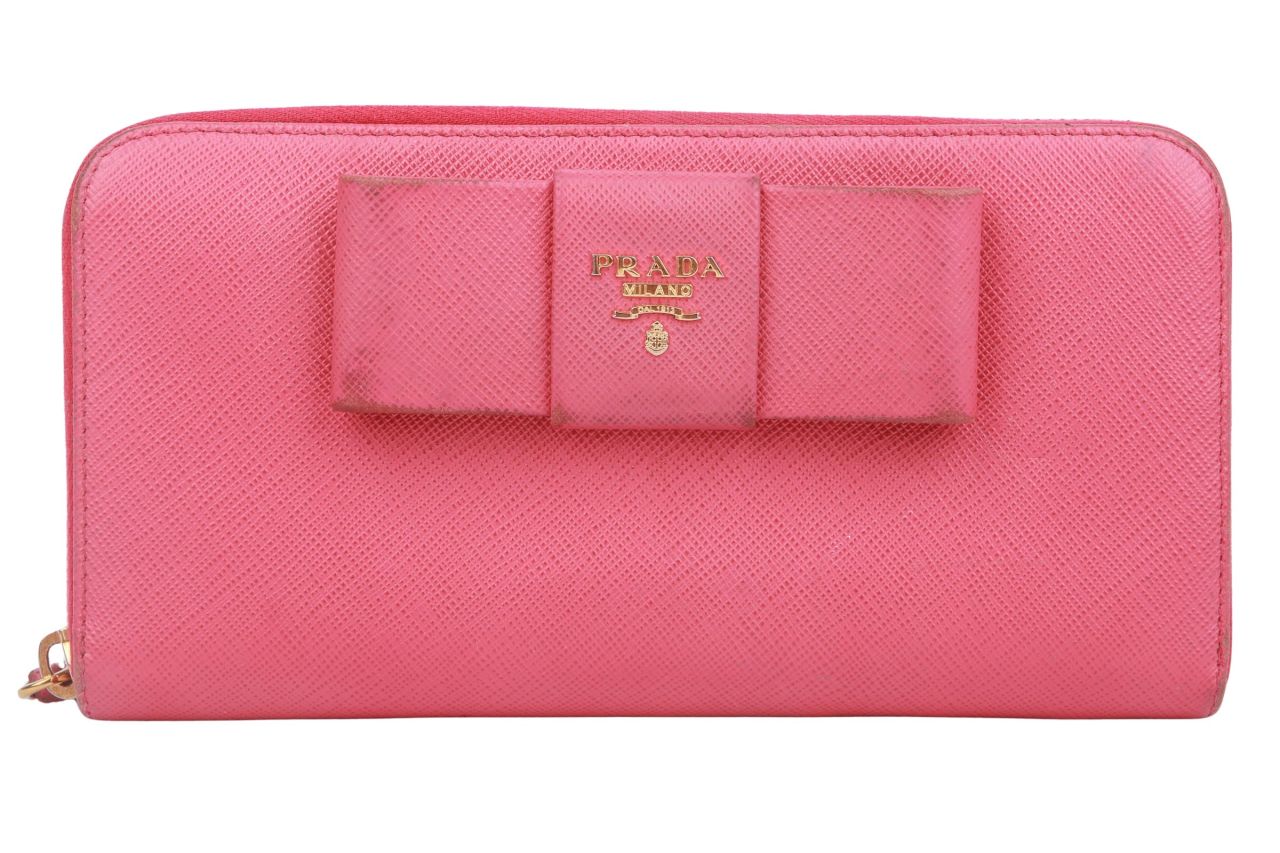 Prada Portemonnaie Saffiano Fuchsia