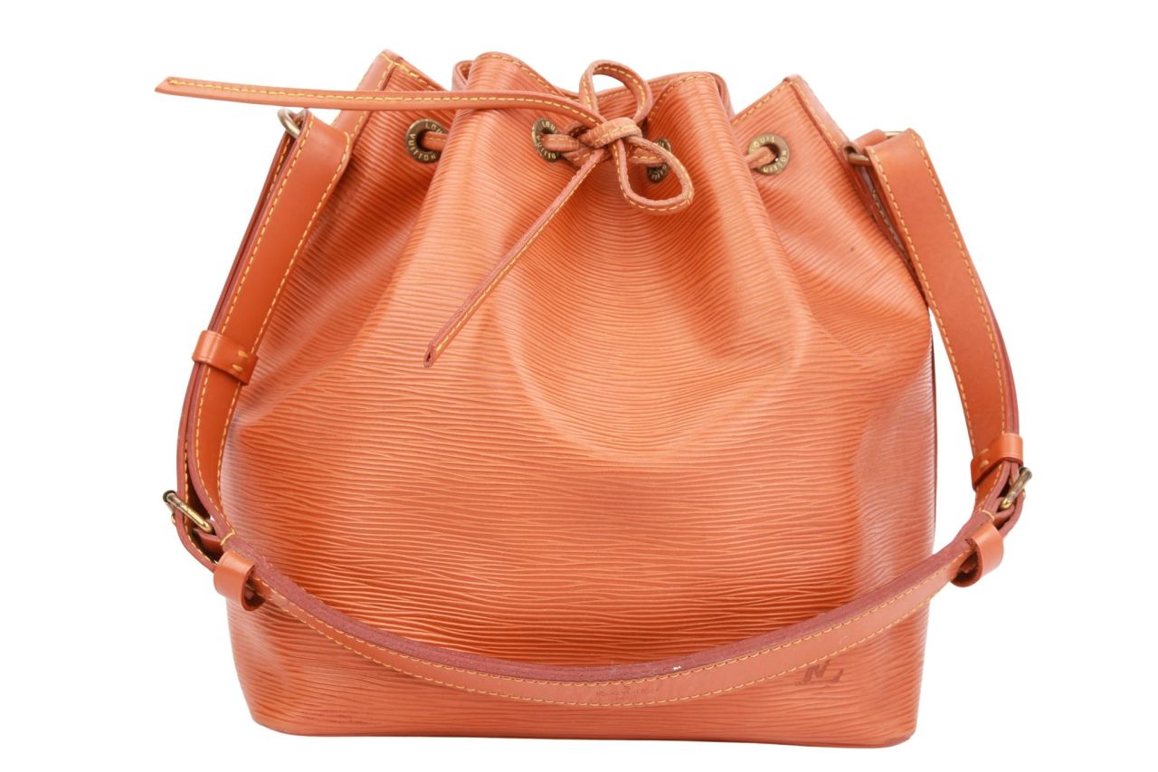 Louis Vuitton Sac Noé Petit Epi Leder Cognac
