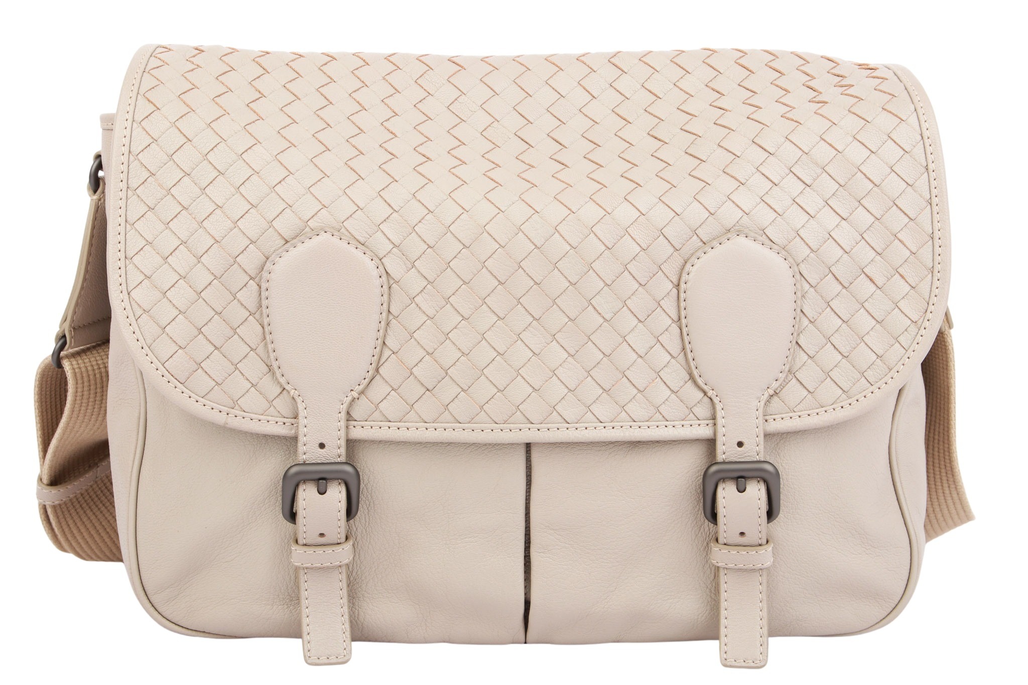 Bottega Veneta Gardena Umhängetasche Grau
