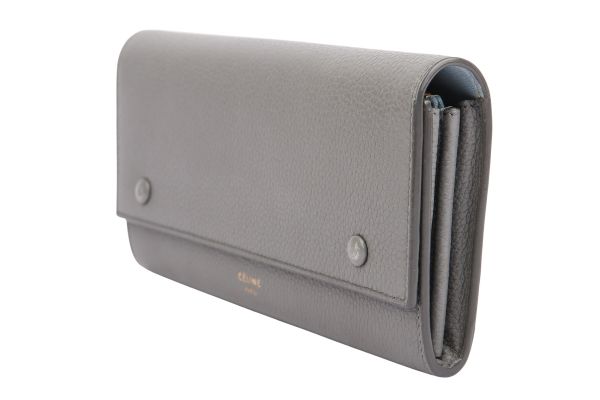 Céline Portemonnaie Kalbsleder Grau