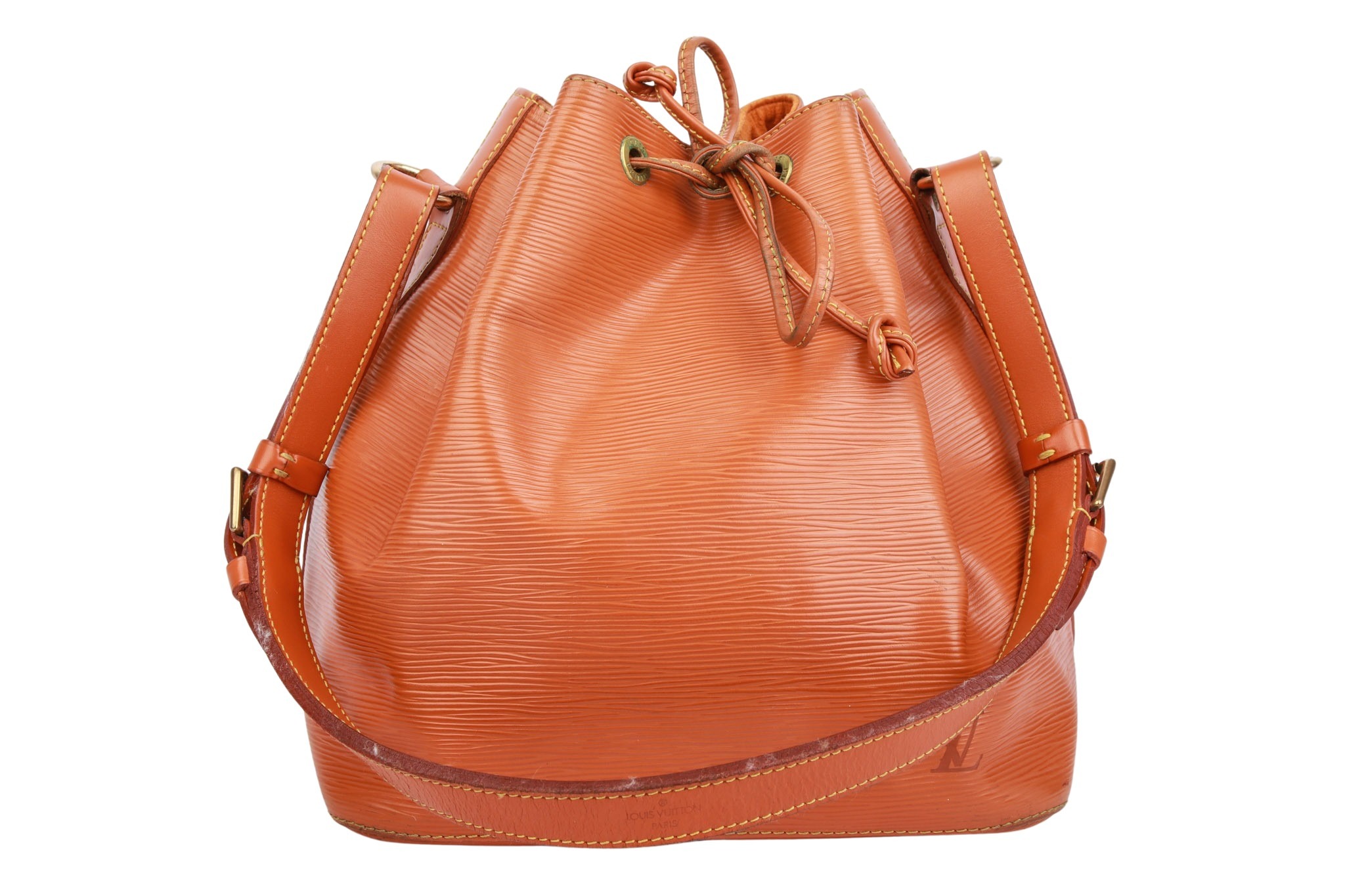 Louis Vuitton Sac Noé Petit Epi Leder Cognac