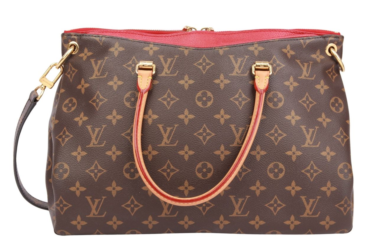 Louis Vuitton Pallas MM Monogram Canvas / Rot