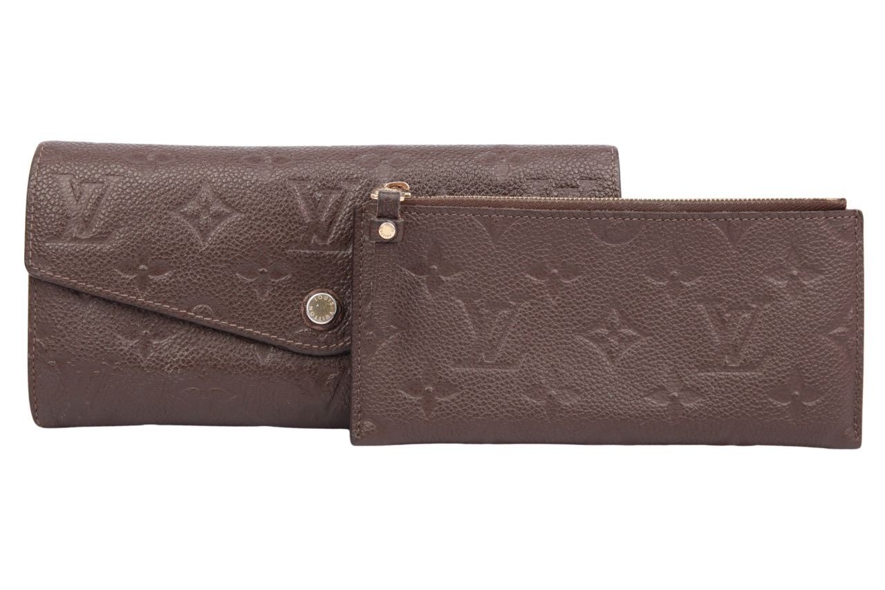 Louis Vuitton Sarah Geldbörse Empreinte Monogram Braun