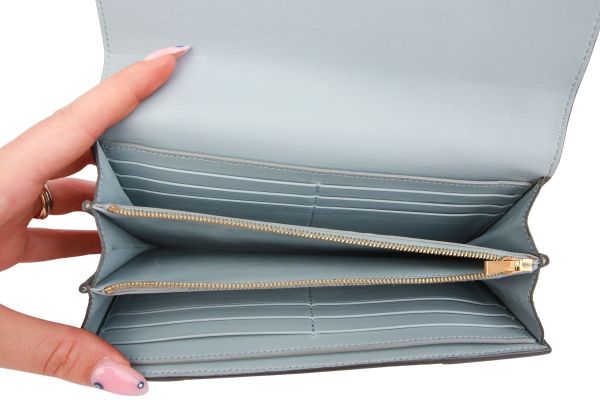 Céline Portemonnaie Kalbsleder Grau