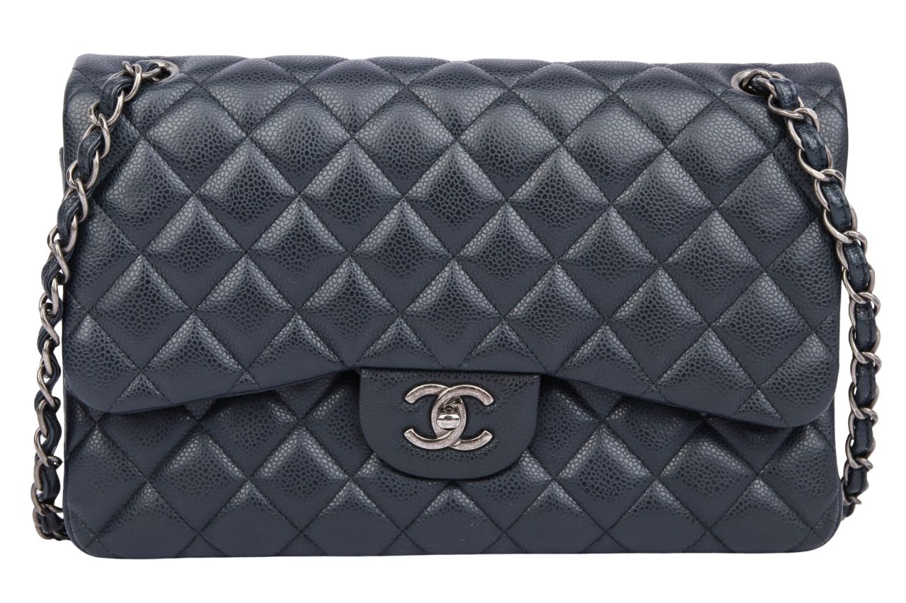 Chanel Classic Flap Jumbo Mitternachtsblau