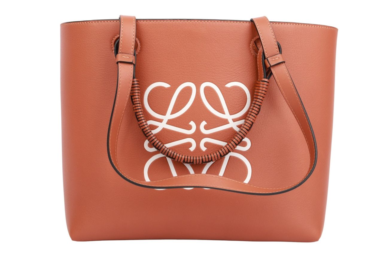 Loewe Anagram Bag Tote Bag Leder Braun