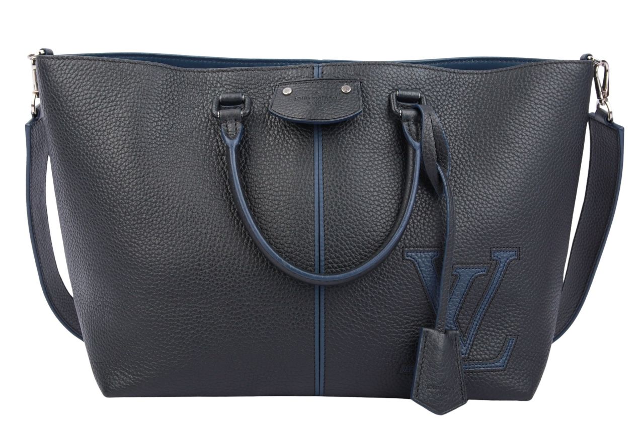 Louis Vuitton Taurillon Pernelle Shopper Schwarz