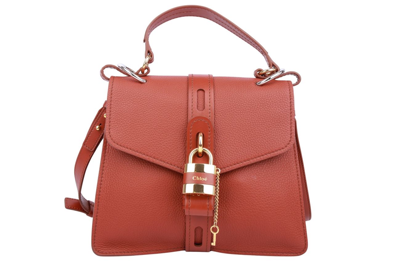 Chloé Aby Medium Shoulder Bag Braun
