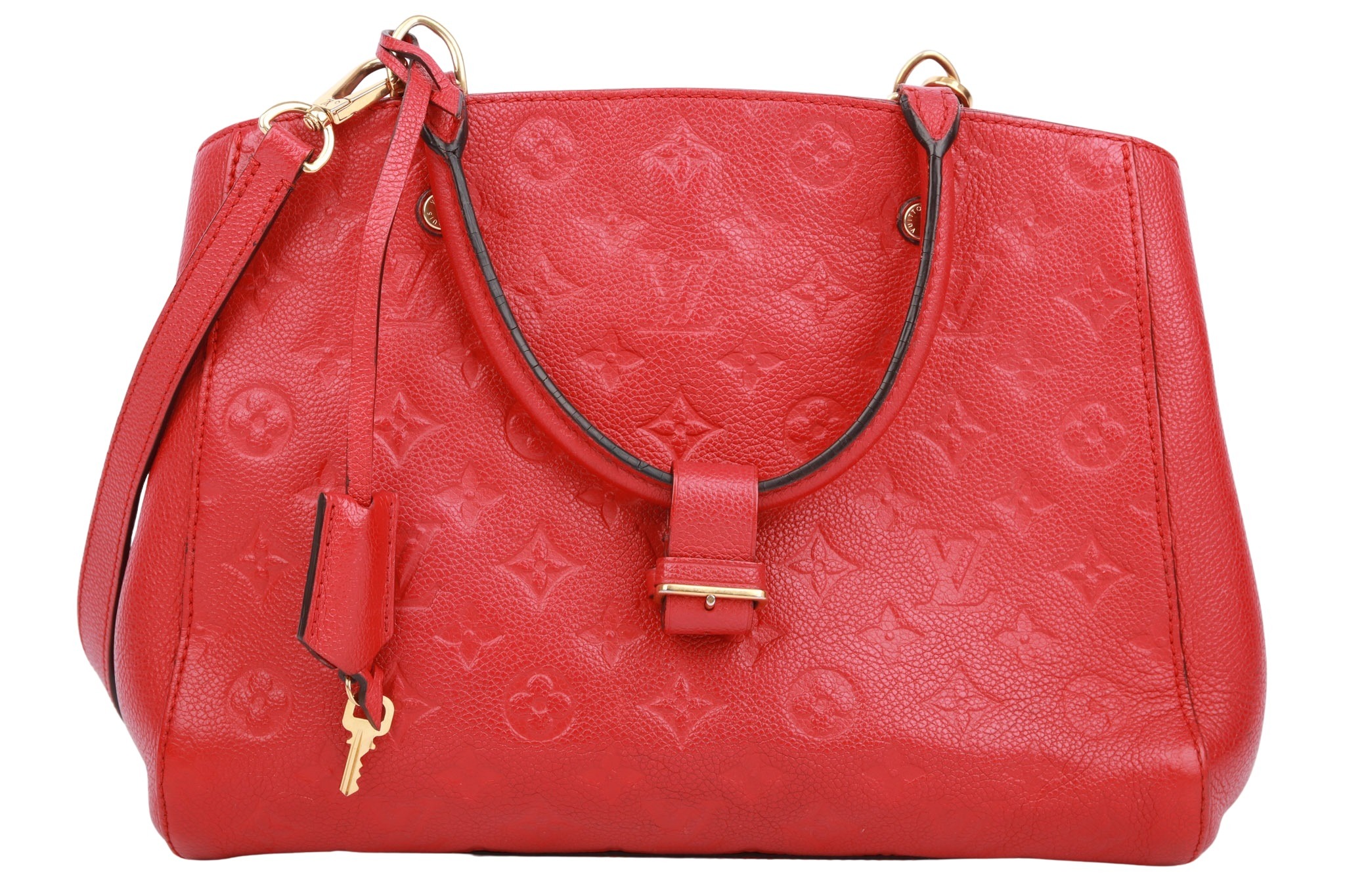 Louis Vuitton Montaigne MM Monogram Empreinte Rot