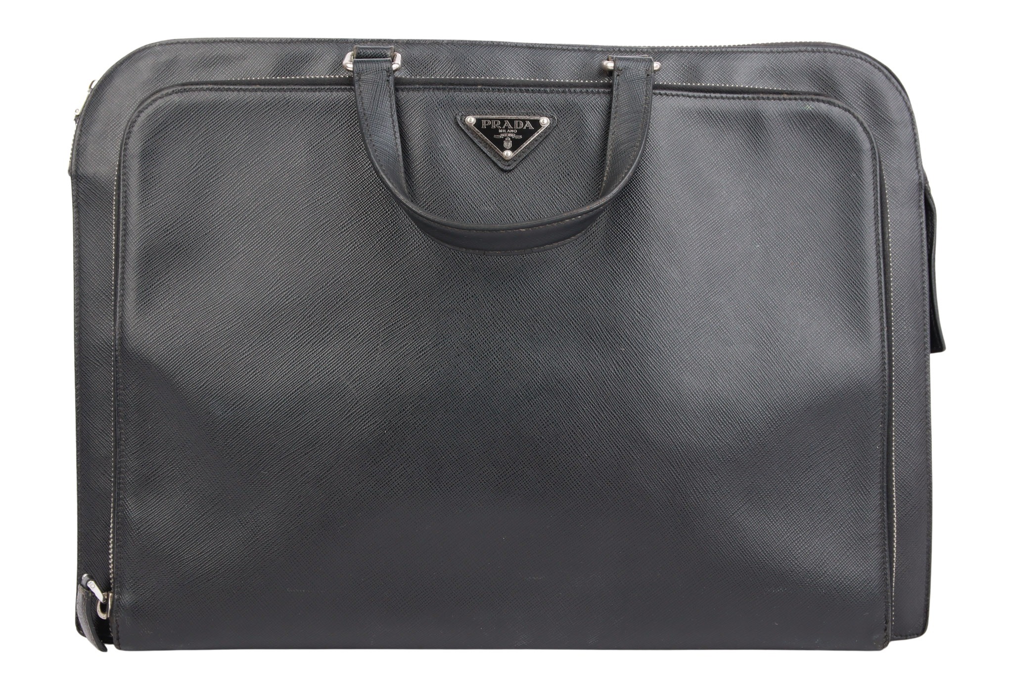 Prada Saffiano Travel Aktenasche Schwarz