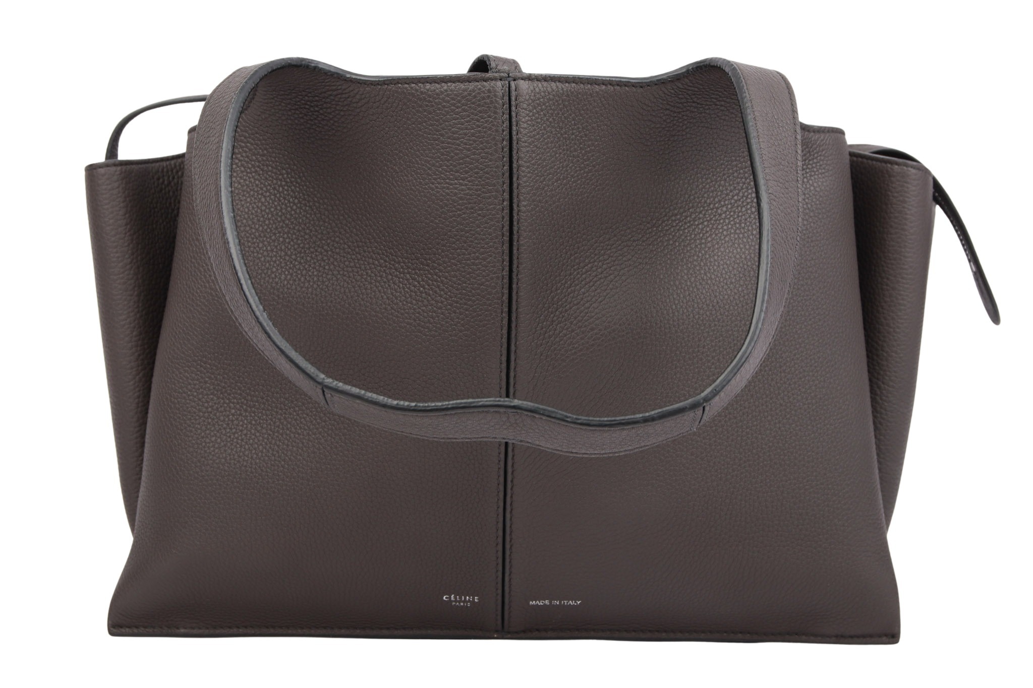 Céline Tri-Fold Bag Dunkelbraun Leder