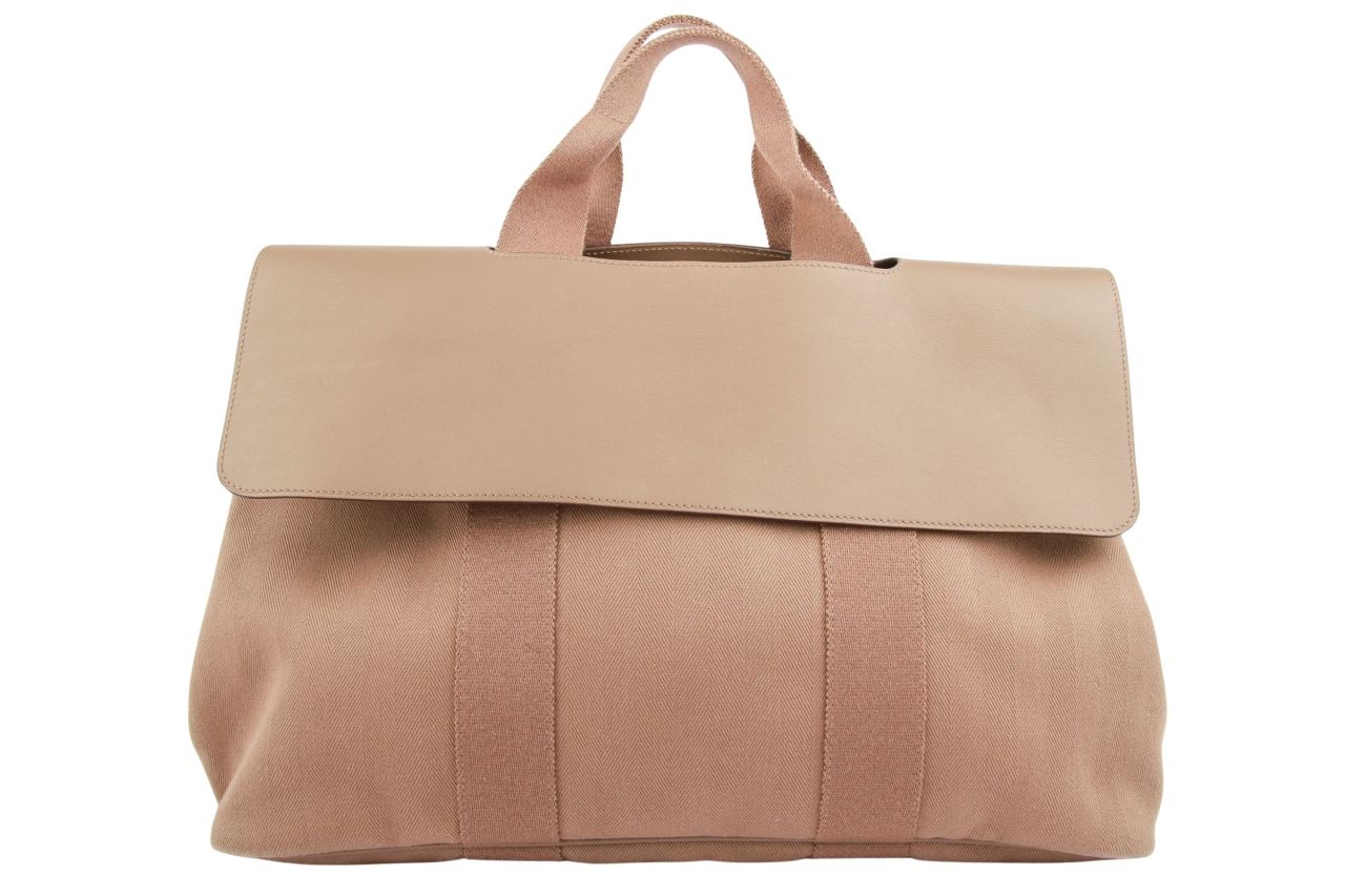 Hermès Valparaiso Taupe Canvas