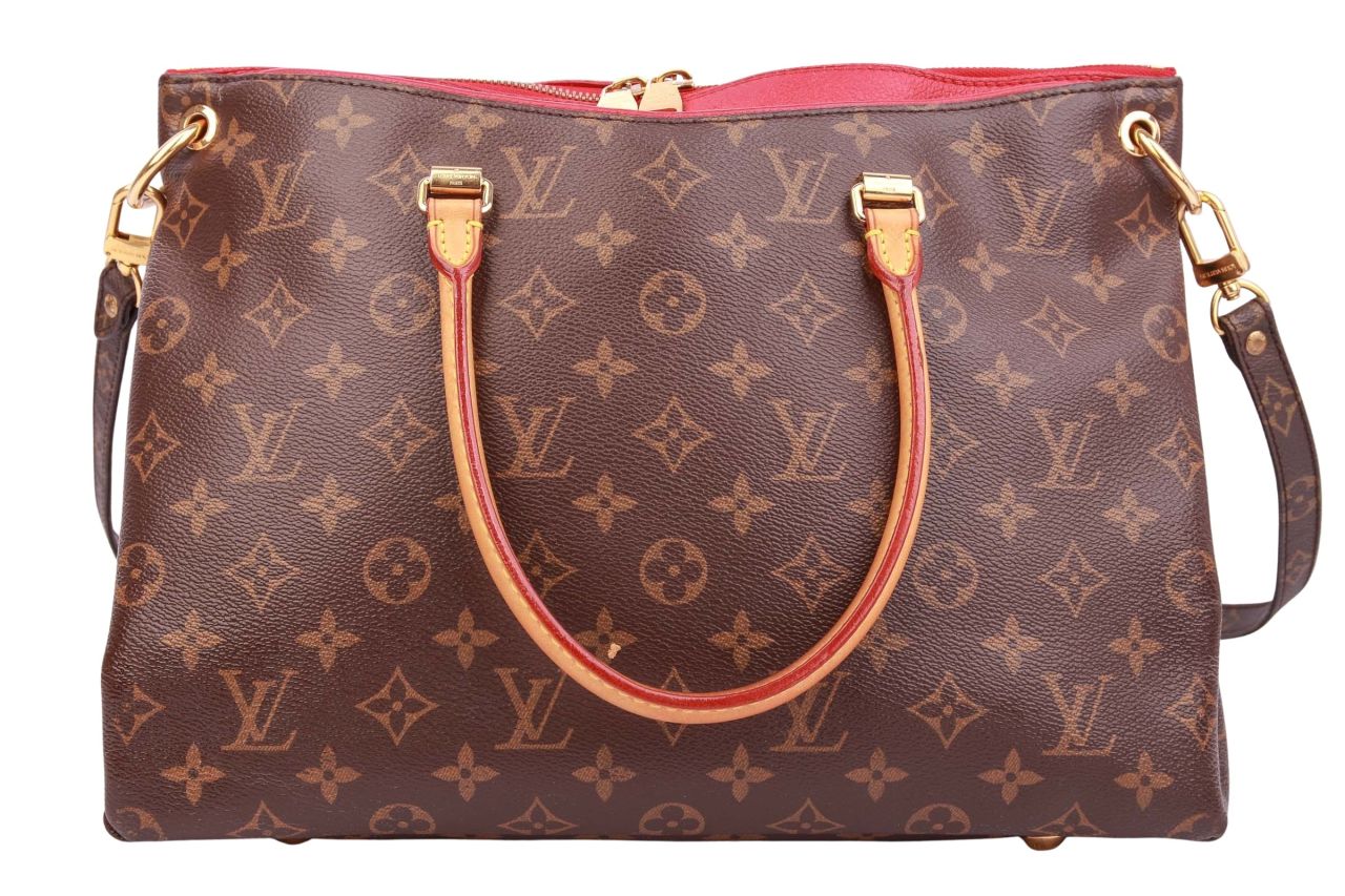Louis Vuitton Pallas MM Monogram Canvas / Burgunder