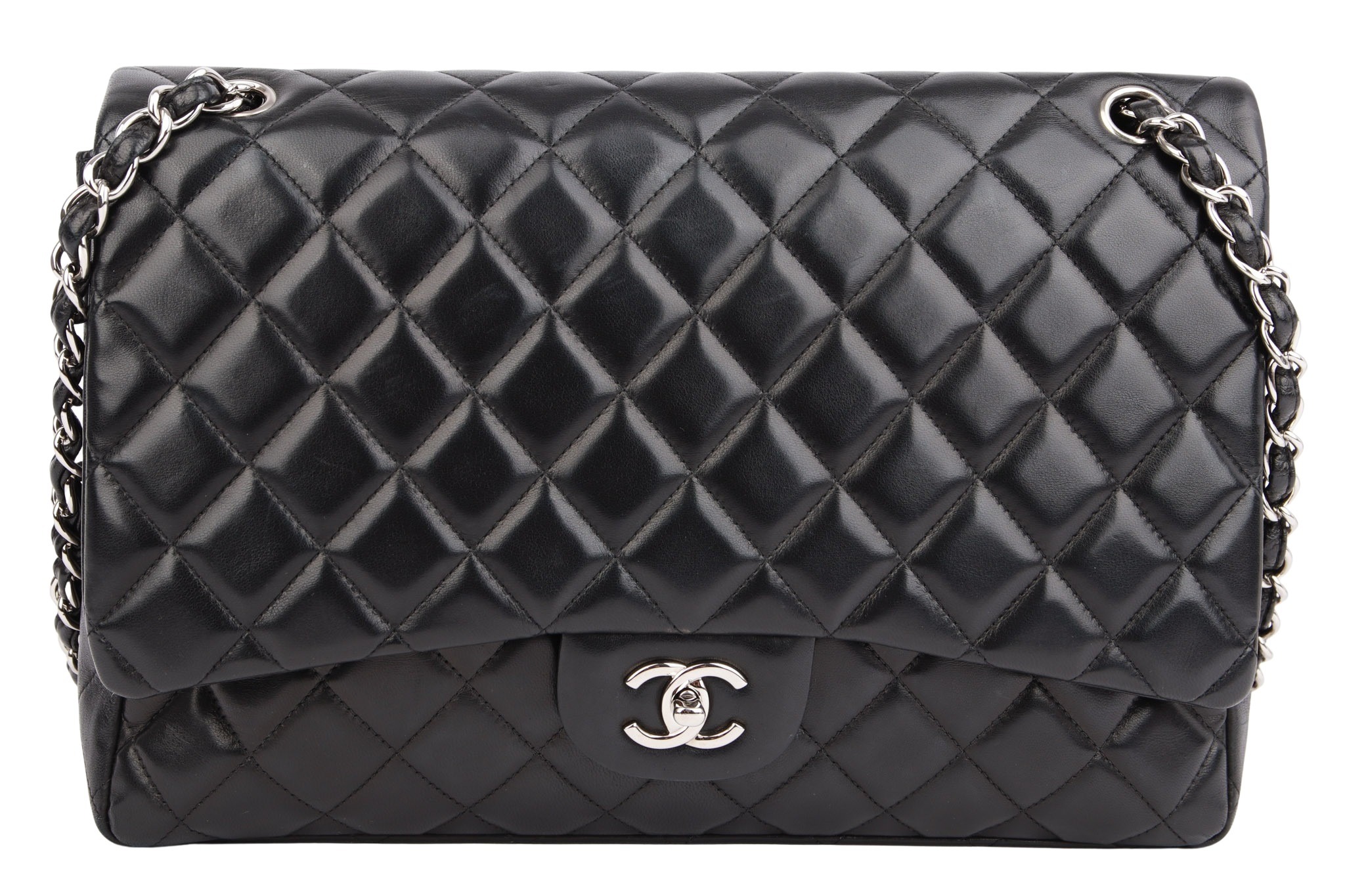 Chanel Timeless Single Flap Maxi Schwarz