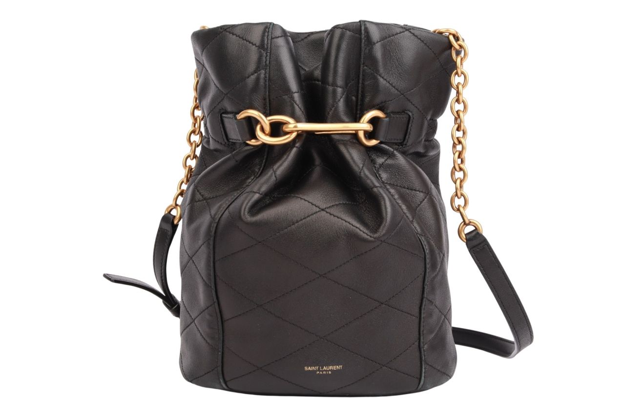 Saint Laurent Le Maillon Bucket Bag Schwarz