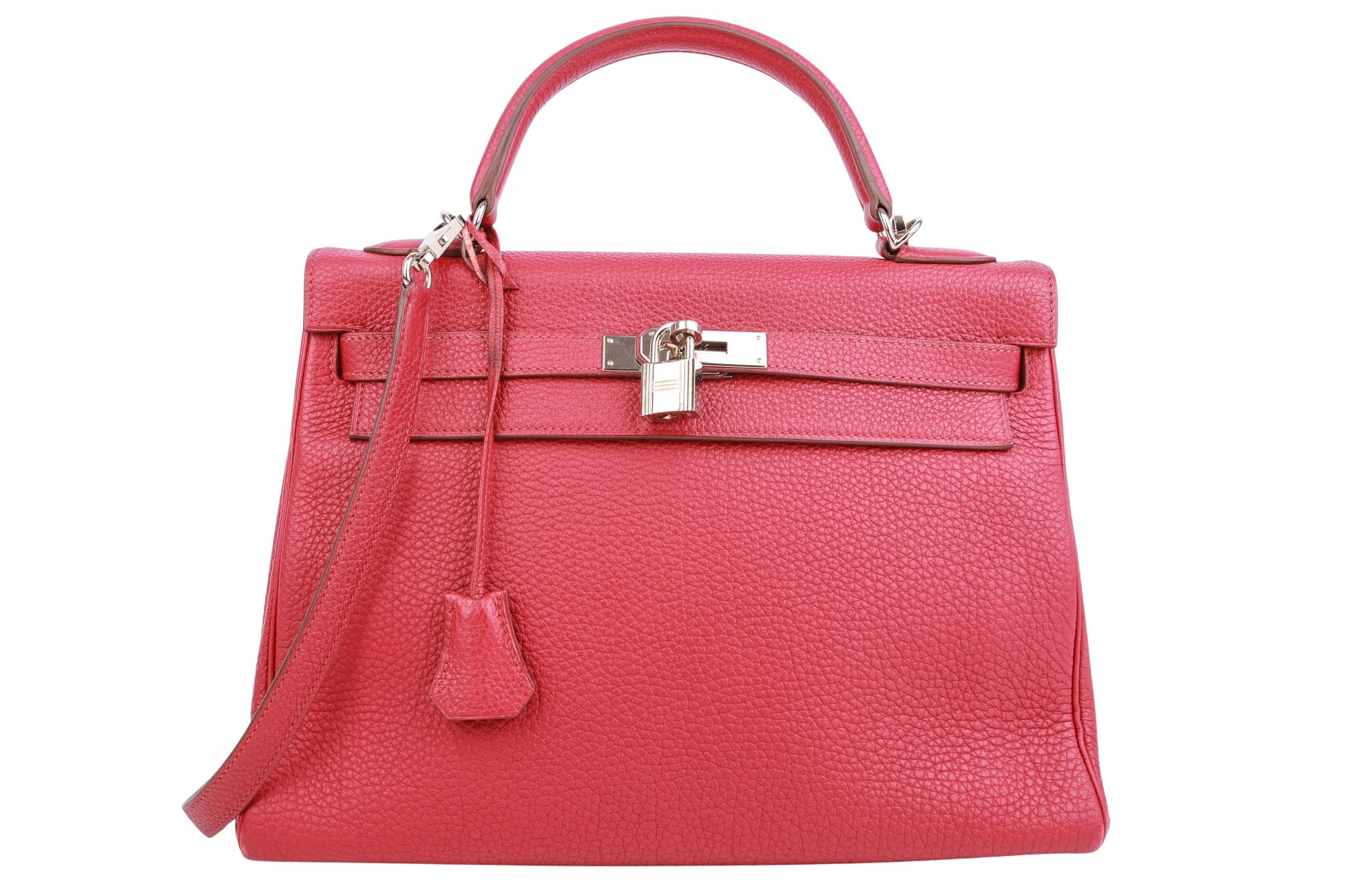 Hermès Kelly 32 Togo Leder Rubis